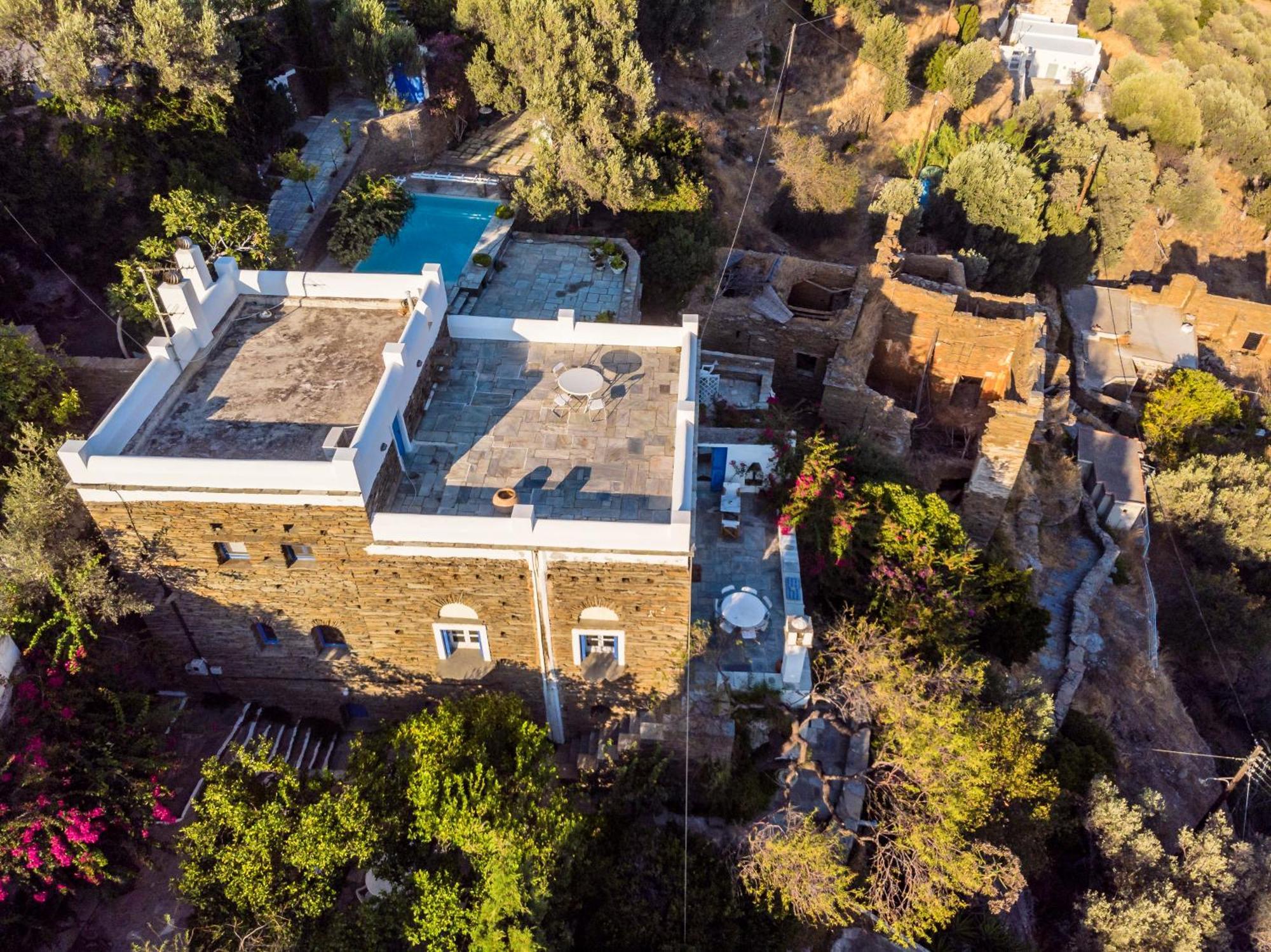 Anezas Mansion Stone-Built Traditional Villa Chones Екстер'єр фото